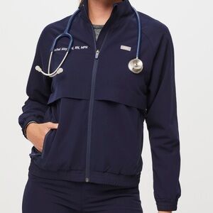 Figs Navy Sydney Scrub Jacket